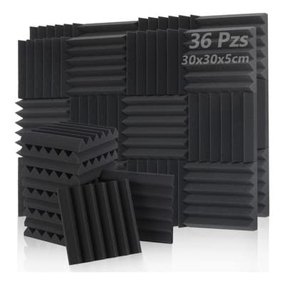 Paneles Acústicos Sodoct Insonorizantes Cuña 30x30cm Pack 36 Negro - $798.34 en Mercado Libre | PrecioMX
