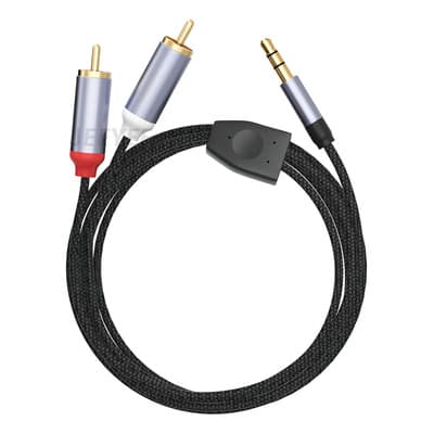 Cable Auxiliar A Rca Cable Audio Auxiliar Plug Jack 3.5 Mm Macho A 2 Rca 2m Color Gris Jeeyee, Compatible Con Celular, iPad, iPod, Tv Inteligente, Reproductor Mp3, Tableta, Pc - $119.40 en Mercado Libre | PrecioMX