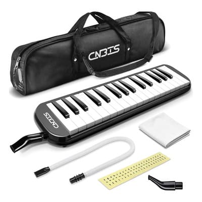Cnbts Melodica Escolar 32 Teclas Portátil Con Estuche Y Boquilla Para Niños Y Adultos, Escolares Melodicas Instrumento Negro Negro 32 Teclas - $253.00 en Mercado Libre | PrecioMX