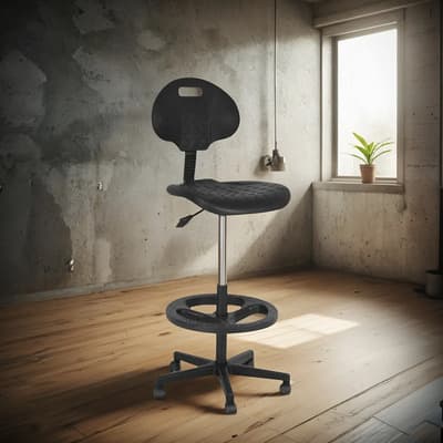 Silla Cajera Ergonomica Negra Poliuretano Giratoria Sillas Ads Negro - $2,330.90 en Mercado Libre | PrecioMX