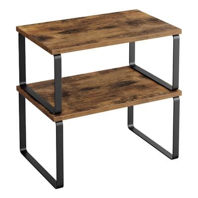 Juego De 2 Organizadores De Cocina De Madera Apilables, Multifuncionales Y Expandibles,ámbar Marrón - $212.81 en Mercado Libre | PrecioMX