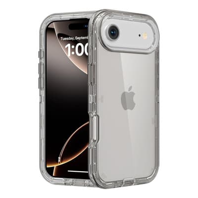Funda Case De Uso Rudo 360 Para iPhone Transparente Antigolpes Con Marco Frontal 3 En 1 Desarmable Tpu + Pc Engrosamiento Múltiple Para Evitar Caídas Para iPhone 17 Ari Negro Orilwoya - $98.00 en Mercado Libre | PrecioMX