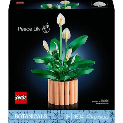 Lego Botanicals Lirio De La Paz 11504; Arreglo Floral Decorativo; Incluye Cuatro Flores Cuna De Moisés Abiertas Y Dos Floreciendo, Y Maceta Armable; 18+ 474 - $860.16 en Mercado Libre | PrecioMX