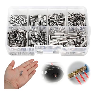 Solviora 600 Piezas Conectores Tope Sin Aislamiento, Casquillos Para Cables, Evitan La Exposición O Rotura De Los... Negro - $118.60 en Mercado Libre | PrecioMX