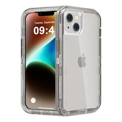 Funda Case De Uso Rudo 360 Para iPhone Transparente Antigolpes Con Marco Frontal 3 En 1 Desarmable Tpu + Pc Engrosamiento Múltiple Para Evitar Caídas Para iPhone 15 Plus 14 Plus Negro Orilwoya - $98.00 en Mercado Libre | PrecioMX