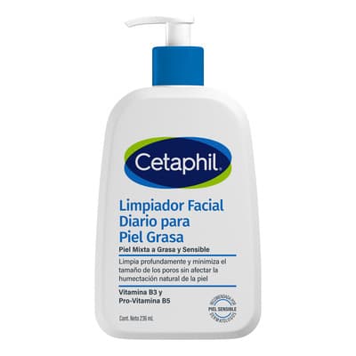 Gel Limpiador Facial Diario 236 Ml- Grasa - Día/noche Cetaphil - $239.40 en Mercado Libre | PrecioMX