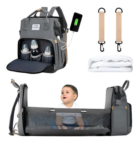 Pañalera Expandible Impermeable Y Cambiador Mochila 3 En 1 - $269.00 en Mercado Libre | PrecioMX