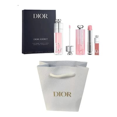 Dior Addict Lip Glow y Lip Maximizer Set de Labios - Kit con Bálsamo y Gloss - Incluye Bolsa de Regalo