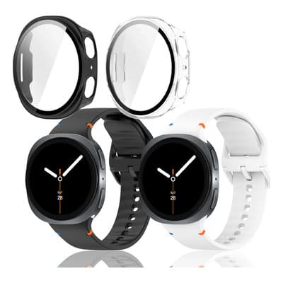 2pz Correa Silicón Para Samsung Galaxy Watch 8 44mm + 2 Funda Case - $129.50 en Mercado Libre | PrecioMX