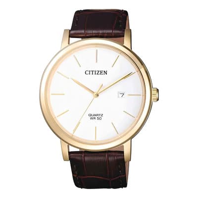 Reloj Citizen Quartz Caballero Café M&l 61055 - S022 Color De La Correa Marrón Color Del Bisel Marrón Color Del Fondo Blanco - $2,129.00 en Mercado Libre | PrecioMX