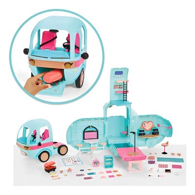 Glamper L.o.l. Surprise! Glam N' Go Camper Set De Juego 4-en-1 Con Auto, Casa, Pasarela Y Piscina, Más De 50... Celeste - $1,168.83 en Mercado Libre | PrecioMX