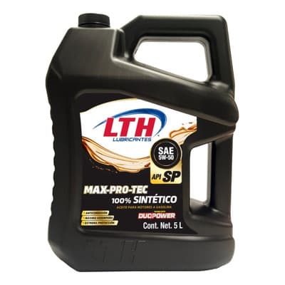 Aceite Motor Sintetico 5w50 Max Pro Tec 5 Litros Lth