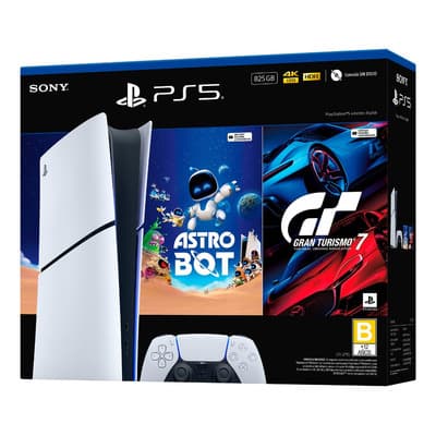 Ps5 Digital 825 Gb Astro Bot Gran Turismo 7 Blanco Blanco - $9,790.00 en Mercado Libre | PrecioMX