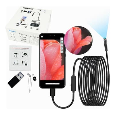 Endoscopio Para Celular Pc Mini Con Cámara Luz Led Slim Company Boroscopio Impermeable Sumergible Ip67 Tipo C - $264.99 en Mercado Libre | PrecioMX