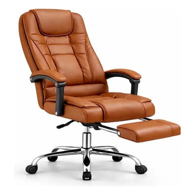 Silla Ejecutiva Ergonómica Masaje Vibración Oficina Ejecutiv Marrón Cuero Sintético - $1,889.00 en Mercado Libre | PrecioMX