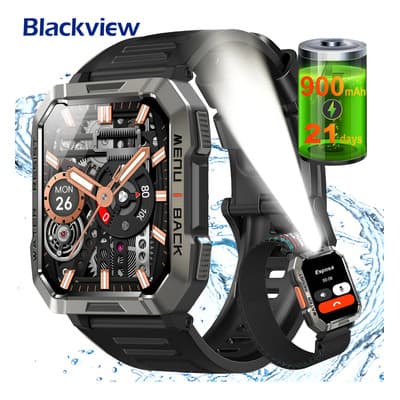 Smartwatch Blackview W60 Para Hombre, Militar Con Linterna Y Brújula De 2.1 Negro - $547.78 en Mercado Libre | PrecioMX