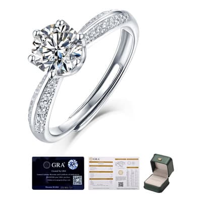 Anillo De Compromiso Promesa 925 Plata Aniversario Moissanite Owenrista Verde Oscuro 11 - $345.22 en Mercado Libre | PrecioMX