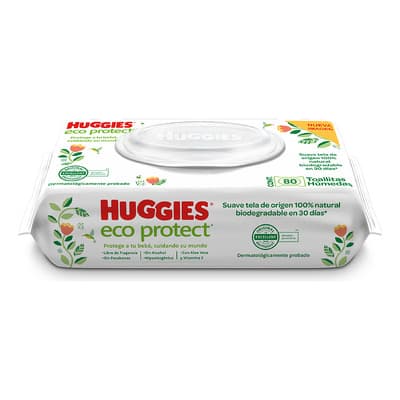 Toallitas Húmedas Huggies Eco Protect 80 Piezas - $45.00 en Mercado Libre | PrecioMX