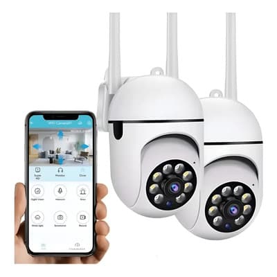 Paquete De 2 Cámaras De Seguridad Wifi 1080p Con Enfoque De - $364.23 en Mercado Libre | PrecioMX