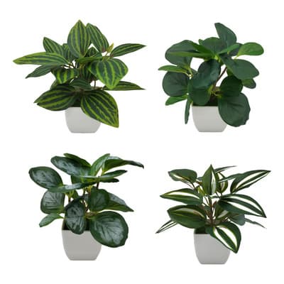 4 Macetas Plantas Artificiales Macetas Decorativas Bonsai Macetas Para Hogar U Oficina Verde - $98.98 en Mercado Libre | PrecioMX