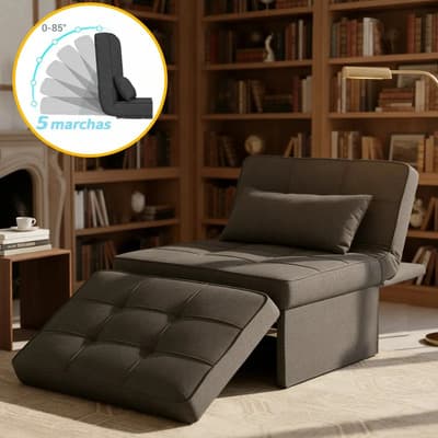 4-en-1 Sillones Mecedoras Modernos Ergonómicas, Silla Modernas Con Reposapiés, Reposapiés Retráctil Ajustable Y Respaldo, Silla Mecedora Tapizada De Peluche, Sillones Mecedores, Sala De Estar Recámara