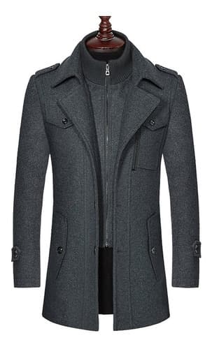 Chamarra Gabardina De Lana De Moda Para Hombre - $394.96 en Mercado Libre | PrecioMX
