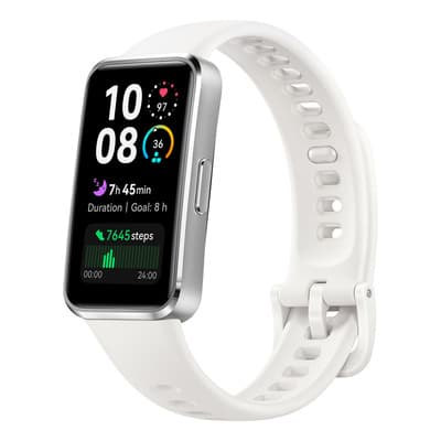 Smartband Huawei Band 10 Caja Aluminio Blanco Fluoroelastómero