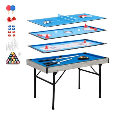 Mesa Multijuegos 5 En 1 Bolos Billar Ping Pong Curling Tejo Azul - $3,239.04 en Mercado Libre | PrecioMX