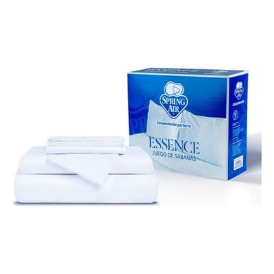Jgo De Sabanas Spring Air Essence Individual Blanco Sp Diseño De La Tela Liso - $274.55 en Mercado Libre | PrecioMX