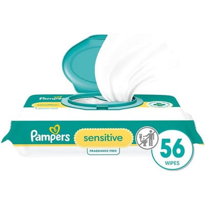 Pampers Baby Wipes Sensitive Toallitas Humedas Para Bebes A Base De Agua Toallitas Para Bebés Hipoalergenicas Y Sin Perfume 56 Toallitas En Total 1 Paquete Con Tapa Abatible No Aplica Sin Género - $198.66 en Mercado Libre | PrecioMX
