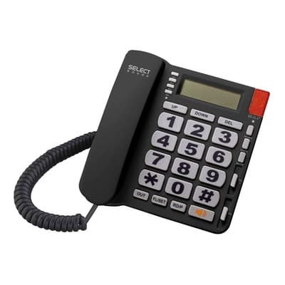 Teléfono Fijo Alámbrico Select Sound 8216 Casa Oficina Identificador De Llamadas Teclas Grandes Color Negro - $479.00 en Mercado Libre | PrecioMX