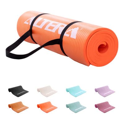 Tapete Ejercicio Altera Yoga Mat 10mm Grueso Pilates Color Naranja Bermellon