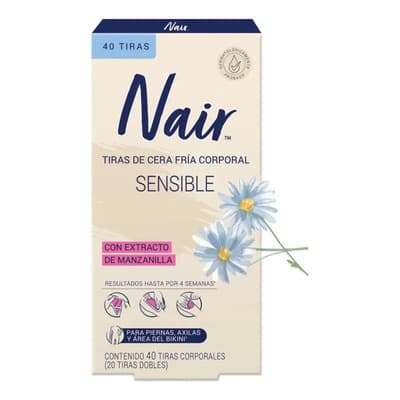 Tiras De Cera Fria Corporal Extracto De Manzanilla 40 Unidades Nair - $104.00 en Mercado Libre | PrecioMX