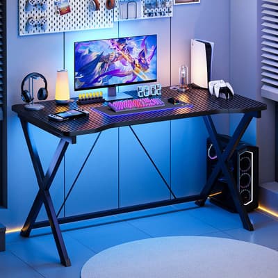 Escritorio Gamer Minimalista Escritorios Paraoficina Moderno 120x60x75cm Escritorio Texturizado Negro - $1,345.00 en Mercado Libre | PrecioMX