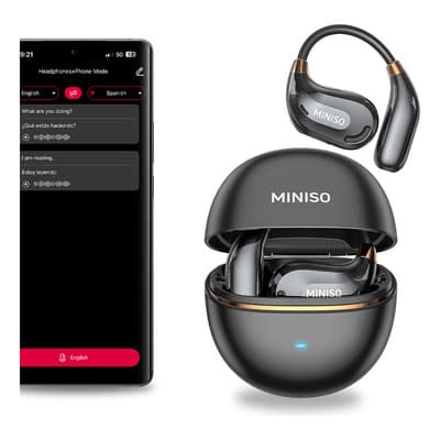 Audífonos ms209 ai traductores ows ipx4 Auriculares Inalambricos color negro bluetooth 6.0 open ear deportivos game Con Ios Y Android Auriculares