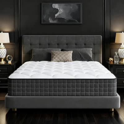 Colchón King Size Híbrido Ortopédico Memory Foam Premium Con Resorte Hipoalergénico Y Antibacteriano | Ergonómico, Soporta La Espalda Y Corrige La Postura | 200x190x23 Cm