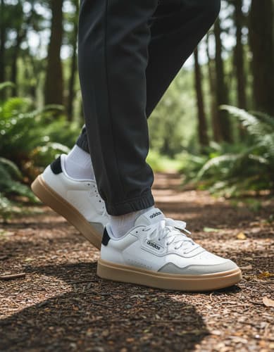 Tenis Hombre adidas Park St 2.0 Blanco Casual Deportivo Cómodo Cintas Ajustables Para Caballero