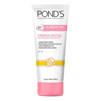 Crema Facial Pond's Clarant B3 Con Protección Solar, De 200g Mixta Día/noche - $109.57 en Mercado Libre | PrecioMX