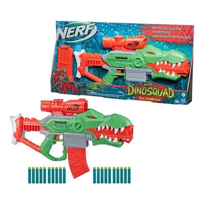 Lanzador Nerf Dinosquad Rex-rampage Motorizado Con 20 Dardos Verde - $499.00 en Mercado Libre | PrecioMX