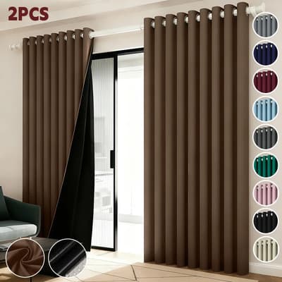 2 Panele Cortinas Blackout Para Ventana 264x214cm Habitacion