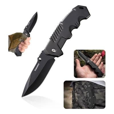 Vanance® Cuchillo Táctico De Camping Plegable Y Portátil Accesorios Van05520 Tacticos Supervivencia Navaja Militar Defensa Personal Multiherramienta Color Negro - $97.24 en Mercado Libre | PrecioMX
