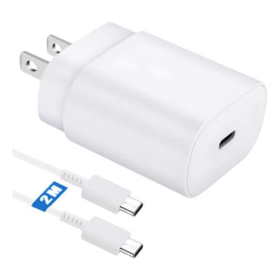 25w Cargador Compatible Con Samsung Cargador Rápida Tipo C Compatible Con Samsung S24 S25 S26 Ultra S23+ S24+ S25+ A56 A36 A55 A54 A35 A34 Carga Rápida Pd 25w 2 Metros Color Blanco Jeeyee - $127.20 en Mercado Libre | PrecioMX