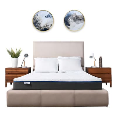 Colchón Memory Foam Garantizado 10 Años King Size Memory Dream Confort | Elaborado En Espuma De Alta Densidad | Funda Lavable | Sin Resortes | Altura 18 Cm | En Caja | Calidad Premium | Blanco/azul - $4,997.97 en Mercado Libre | PrecioMX