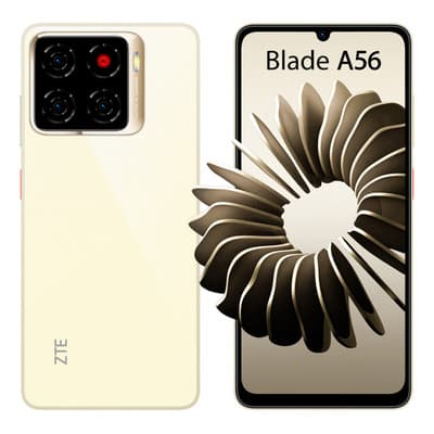 Celular ZTE Blade A56 Camara 13 MP + IA, 128 GB + 12 GB RAM (4GB + 8 GB dinámica), Bateria 5000 mAh Dorado