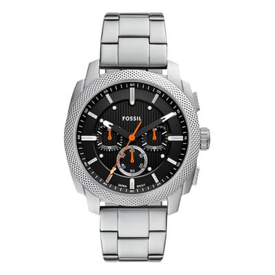 Reloj Para Hombre Fs6095 Machine De Acero Plateado Fossil Fondo Negro - $2,718.30 en Mercado Libre | PrecioMX
