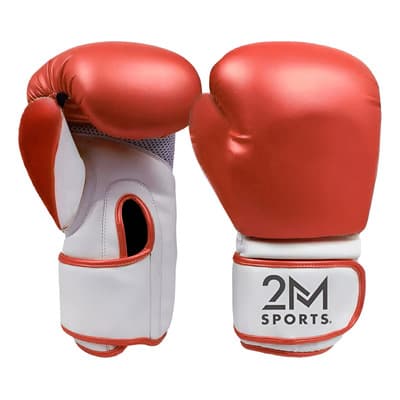 Guantes De Boxeo Para Kickboxing Guante Rojo 12Oz