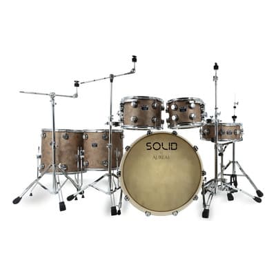 Bateria Acustica Profesional Aureal Solid Vintage C/herraje Color Marrón Oscuro - $20,994.00 en Mercado Libre | PrecioMX