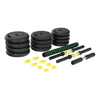 Set Mancuernas Altera 20 Kg Barra Recta Pesas Para Ejercicio Color Amarillo - $779.00 en Mercado Libre | PrecioMX
