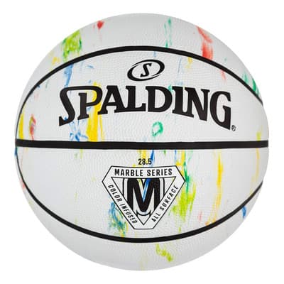 Balon Basquetball Spalding Marble Indoor Sz5 Blanco