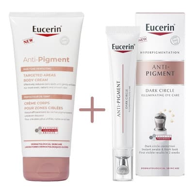 Eucerin Anti Pigment Contorno Ojos 15ml +crema Corporal200ml Momento Todo Tipo De Piel Día/noche - $1,162.00 en Mercado Libre | PrecioMX